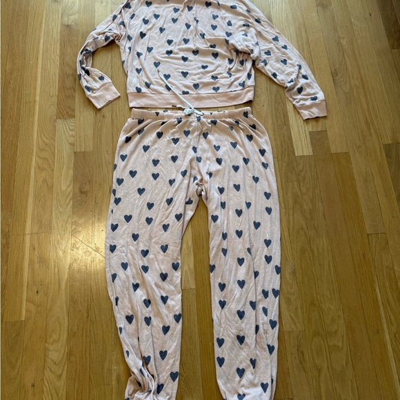 Honeydew Intimates from Nordstrom heart pink pajamas women size medium - Picture 6 of 10